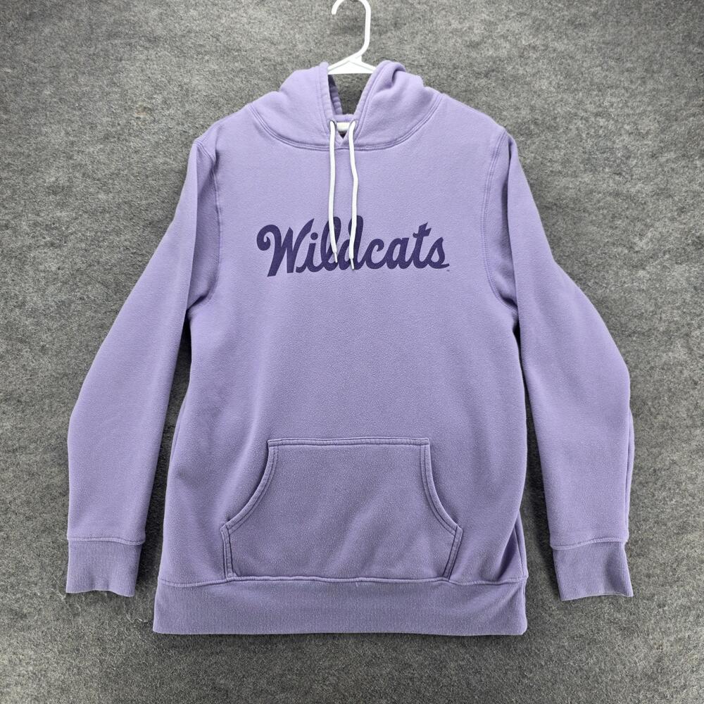 Kansas State Wildcats Charlie Hustle Hoodie Mens L Purple Pullover Fleece Logo
